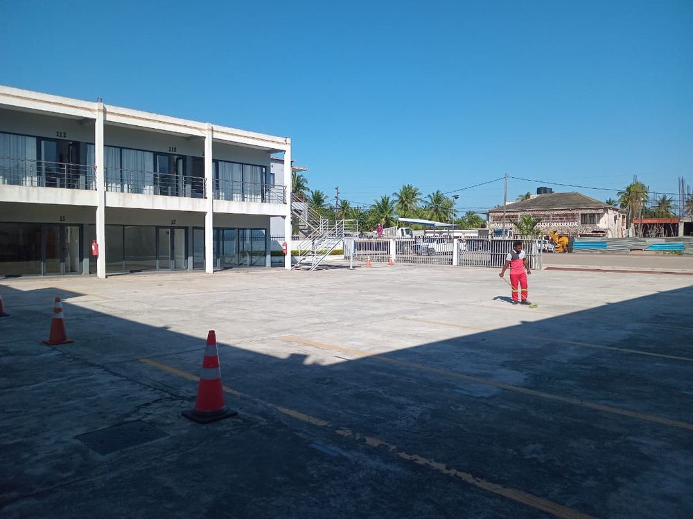 Pátio de parqueamento seguro